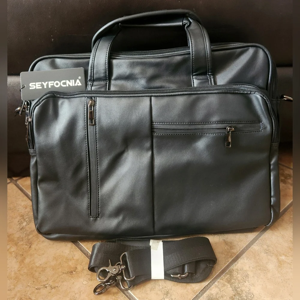 Seyfocnia Men's Messenger Laptop Bag
